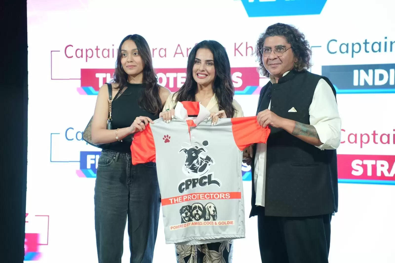 Rajan Shahi and Ishika Shahi unveil jersey for Stars Bats For Strays Celebrity Cricket League &nbsp;