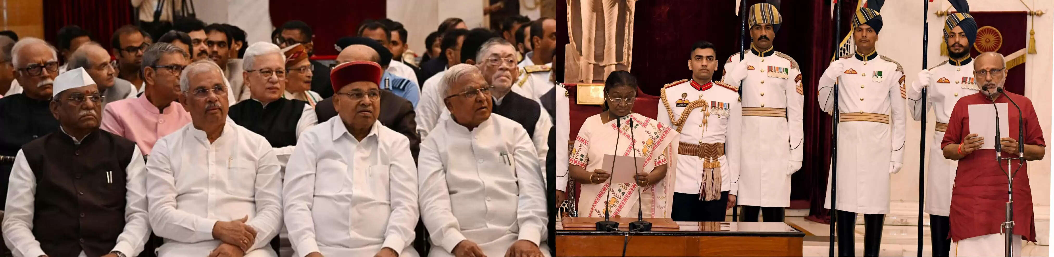 राज्यपाल पटेल ने राष्ट्रपति भवन में सी.पी. राधाकृष्णन के उपराष्ट्रपति शपथ समारोह में की भागीदारी