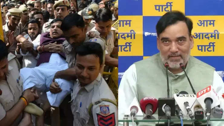 दिल्ली पुलिस ने आप के वरिष्ठ नेताओं को लिया हिरासत में : आम आदमी पार्टी 