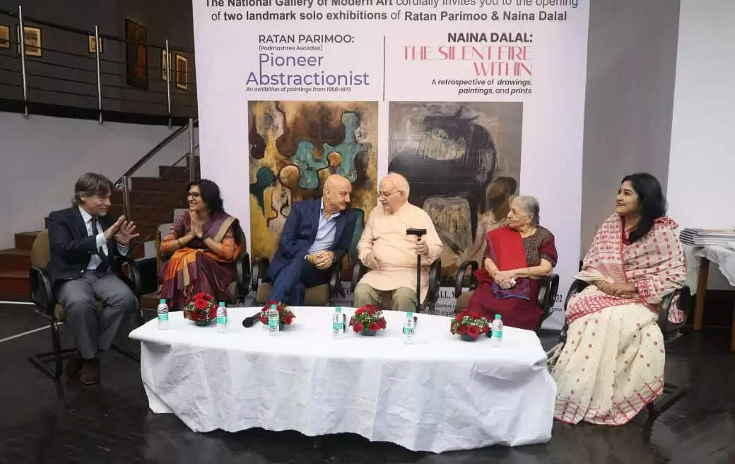 NGMA Mumbai Hosts Grand Retrospectives of Legendary Artists Ratan Parimoo& Naina Dalal, Inaugurated by Actor Anupam Kher