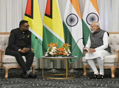 MP News: प्रधानमंत्री नरेंद्र मोदी ने गुयाना के राष्ट्रपति के साथ की द्विपक्षीय चर्चा 