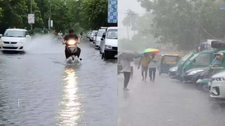 दिल्ली NCR में बदला मौसम, तेज आंधी के साथ बारिश हुई, तापमान में गिरावट