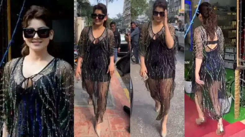 Actress Urvashi Rautela Gets Spotted In A Never Seen Before Look, Shines Bright In Bling Empire's Transparent Outfit Worth 15K