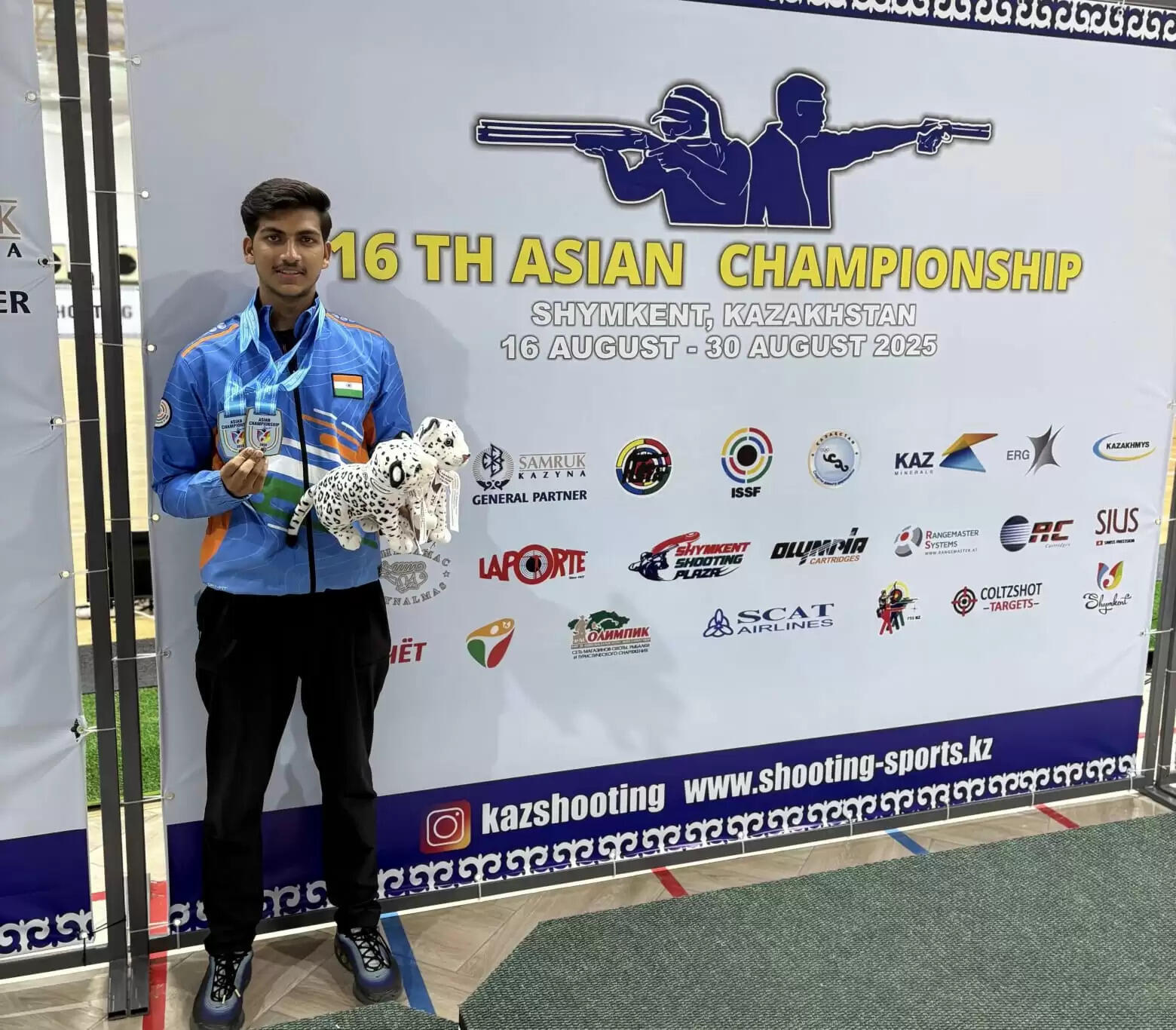 16वीं एशियाई शूटिंग (शॉटगन) चैम्पियनशिप 2025: भारत ने ऐतिहासिक प्रदर्शन करते हुए 17 पदक अपने नाम किए।