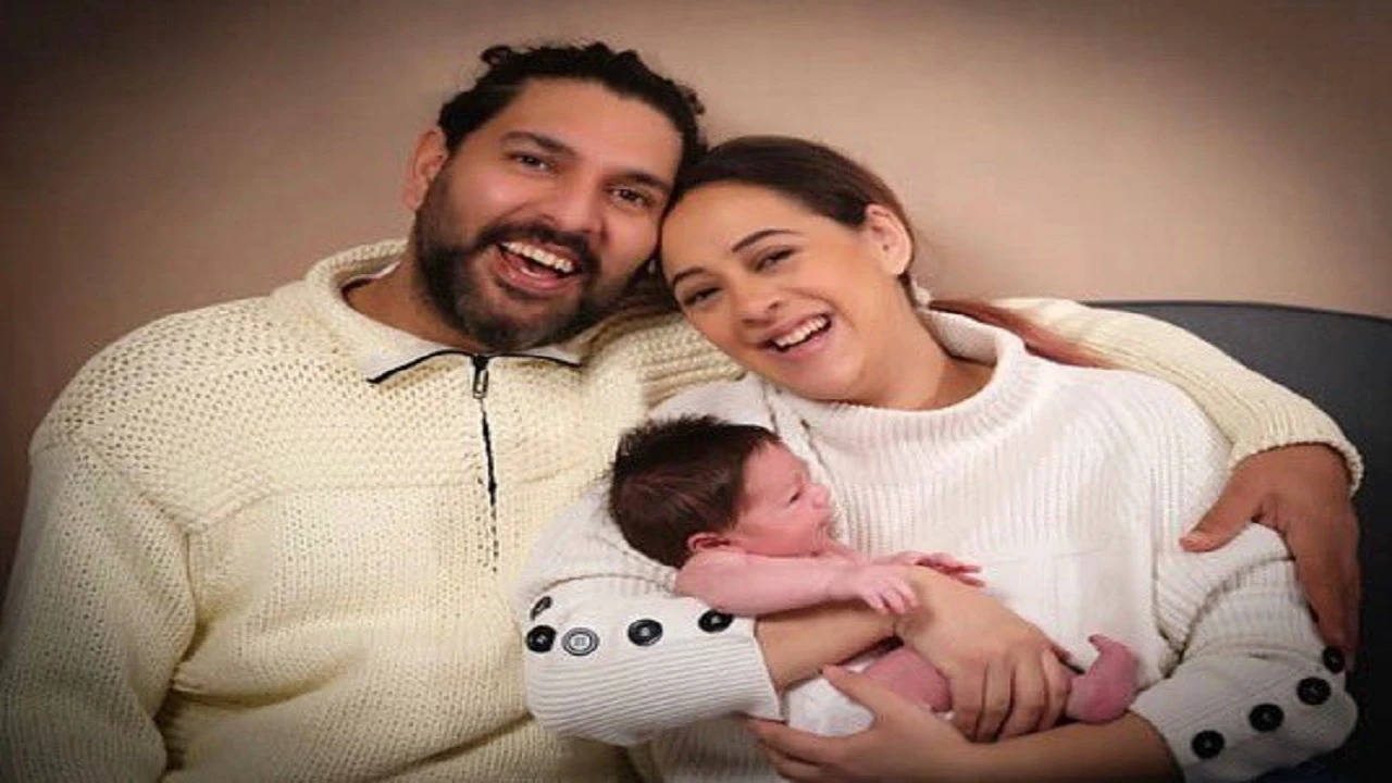 Yuvraj Singh ने Fathers Day पर बेटे के नाम का किया खुलासा पत्नी संग शेयर की तस्वीरें